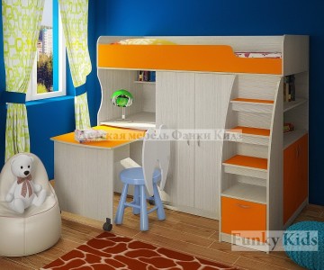 Кровать чердак  Фанки Кидз 18 СВ 