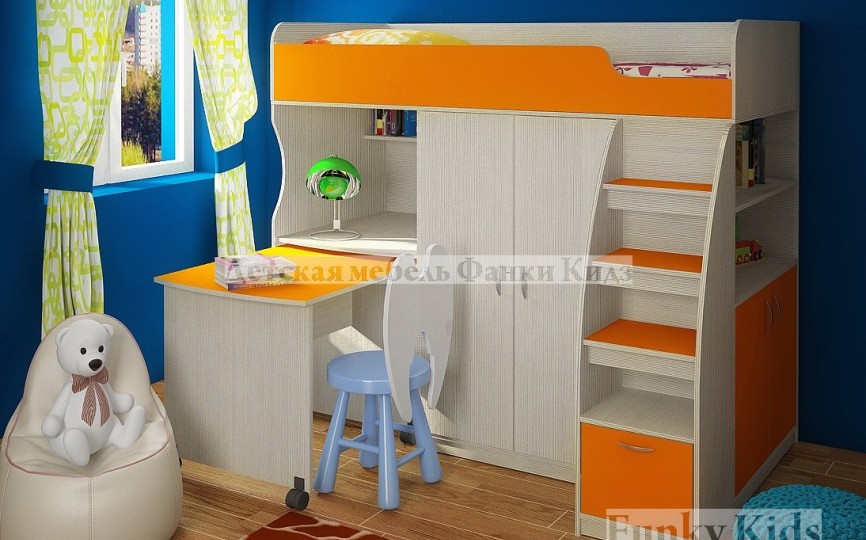 Кровать чердак  Фанки Кидз 18 СВ 