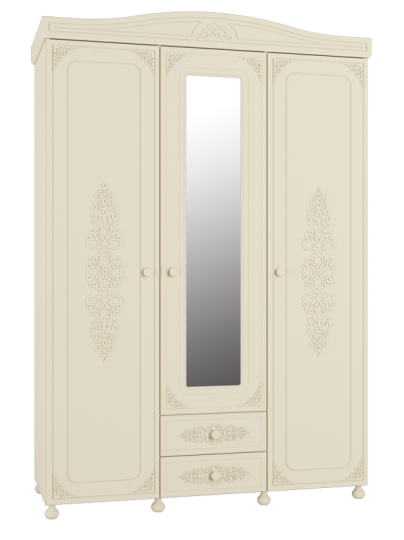 Шкаф трехстворчатый с зеркалом Ассоль Плюс АС-27 