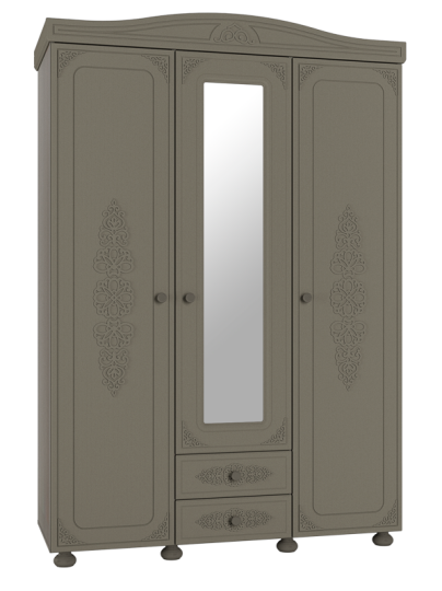 Шкаф трехстворчатый с зеркалом Ассоль Плюс АС-27 