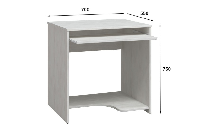 Стол компьютерный С-233 сосна винтер