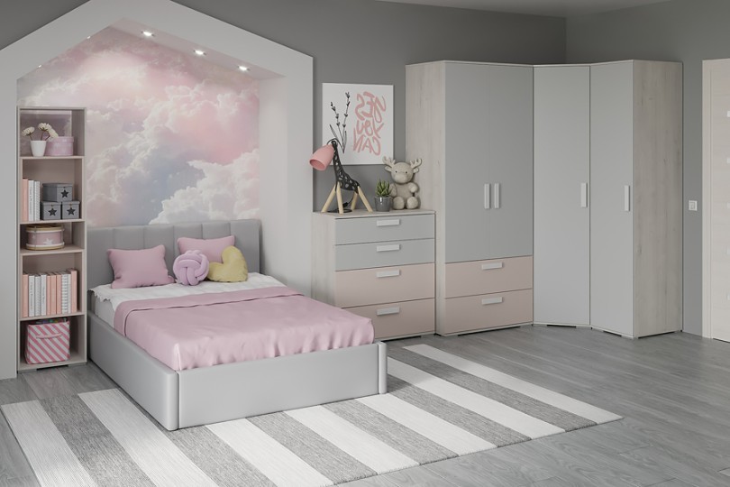 Стеллаж "Румика Пинк"