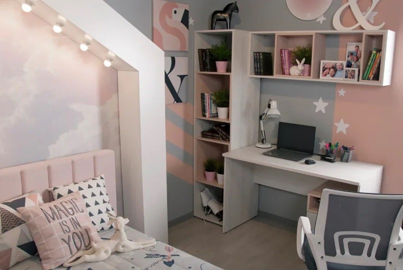 Стеллаж "Румика Пинк"