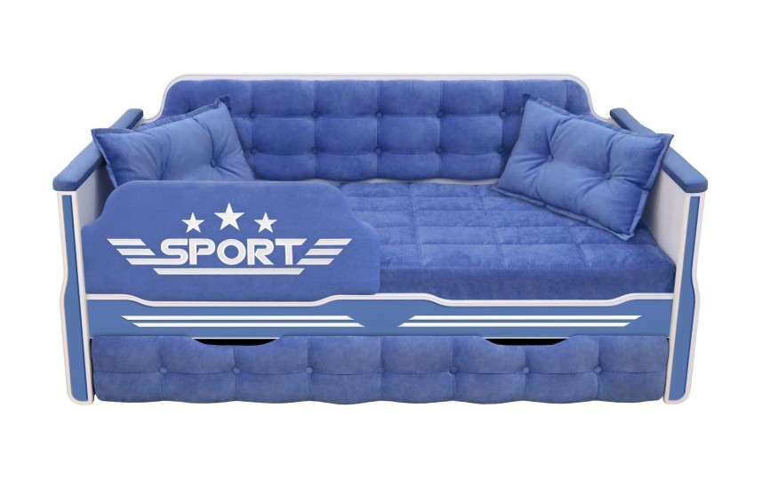 Детская кровать "Спорт" 180 с дополнительным спальным местом 