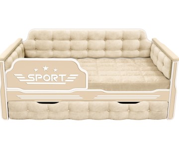 Детская кровать "Спорт" 180 с дополнительным спальным местом 