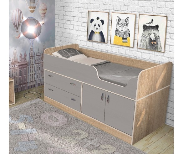 Детская кровать-чердак "Фанки Кидз 9" (Азбука Мебели) 