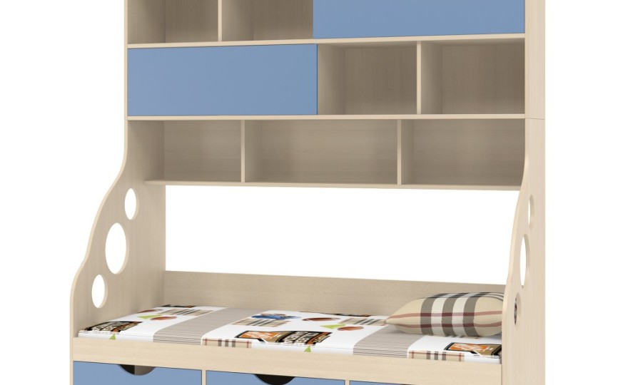 Детская кровать с антресолью Дельта-21.12 190х90см.