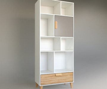 Стеллаж широкий "КВАДРО" Стеллаж широкий "КВАДРО"