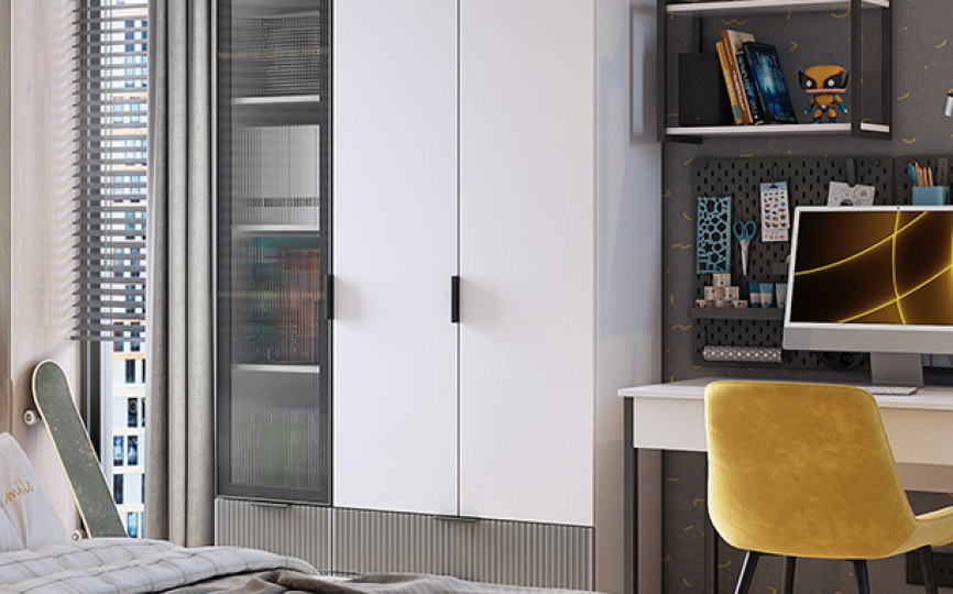 Шкаф однодверный Зефир (для книг), серый