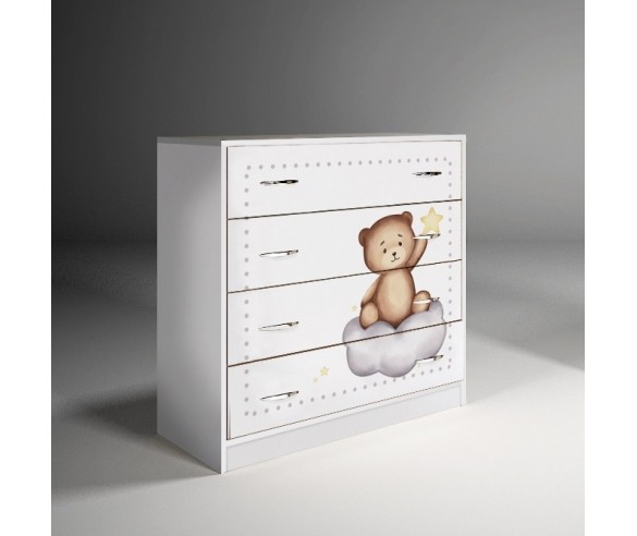 Комод 4 ящика Мишка 13/5