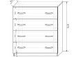 Комод 4 ящика Мишка 13/5