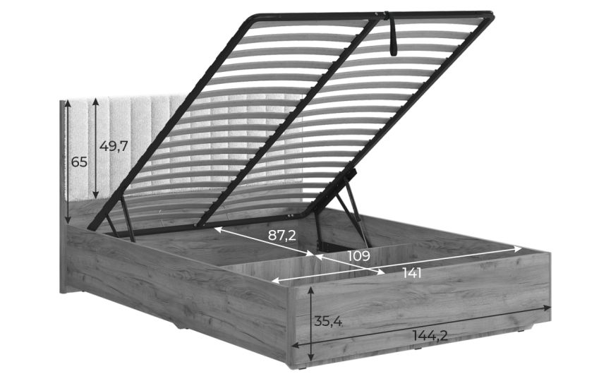 Кровать с подъемным механизмом Юлия Кровать с подъемным механизмом Юлия