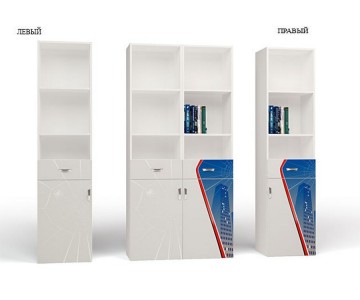 Стеллаж узкий для мальчика "Человек паук" (левый или правый)