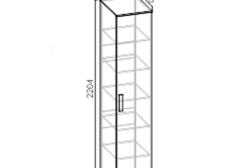 Шкаф-пенал ШП "Румика Пинк"
