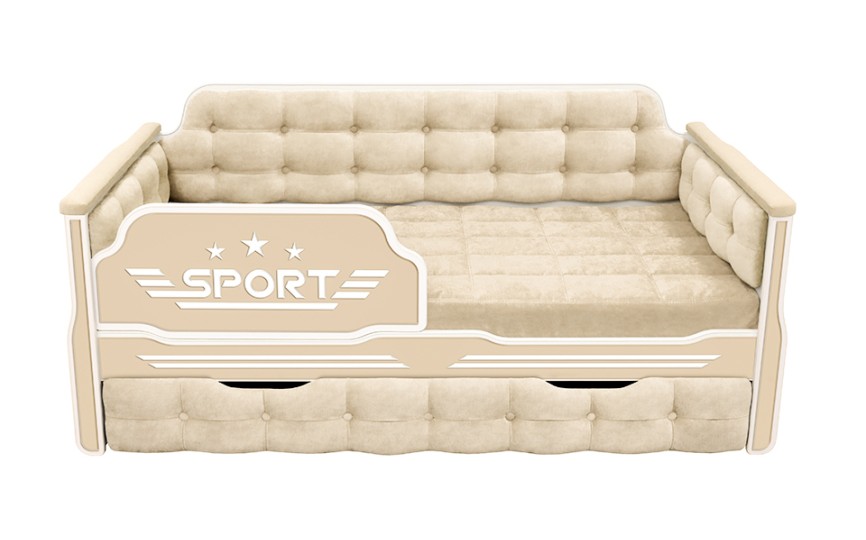 Детская кровать "Спорт" 190 с дополнительным спальным местом Детская кровать "Спорт" 190 с дополнительным спальным местом