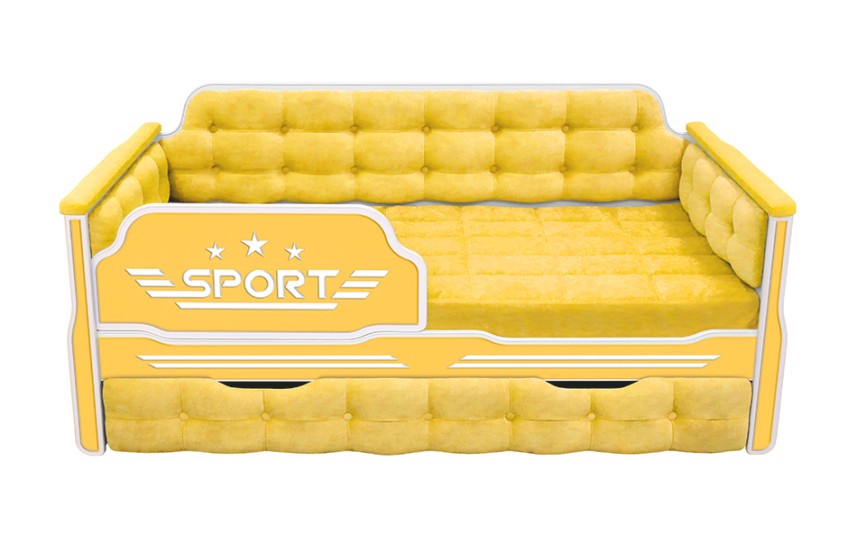 Детская кровать "Спорт" 190 с дополнительным спальным местом Детская кровать "Спорт" 190 с дополнительным спальным местом