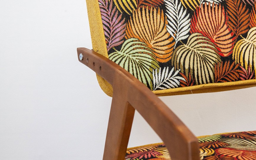 Стул регулируемый «Бруно» Листья + рогожка Сан-Леон (орех) Стул регулируемый «Бруно» Листья + рогожка Сан-Леон (орех)