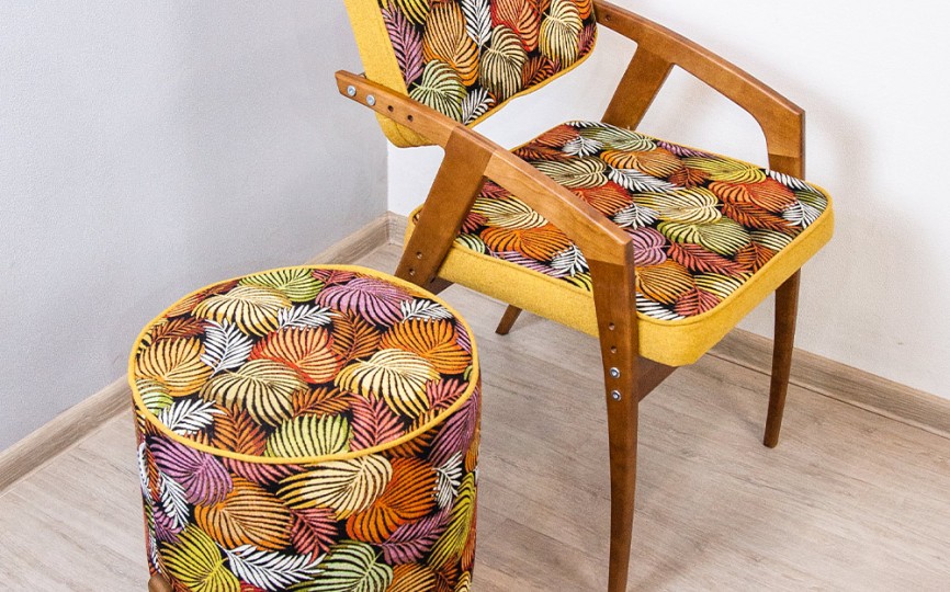 Стул регулируемый «Бруно» Листья + рогожка Сан-Леон (орех) Стул регулируемый «Бруно» Листья + рогожка Сан-Леон (орех)