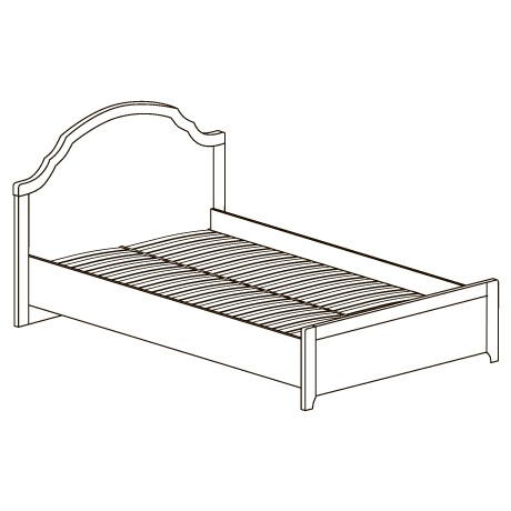 Кровать "Прованс" ширина 120 см