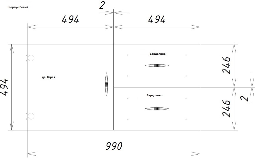 Комод "КВАДРО"