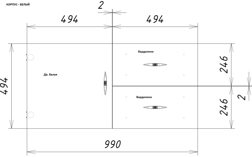 Комод "КВАДРО"