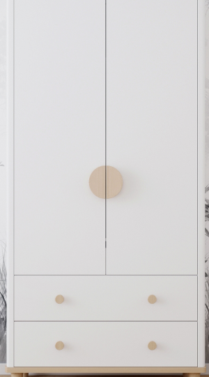 Шкаф 2-х дверный Эмма 9, с двумя ящиками