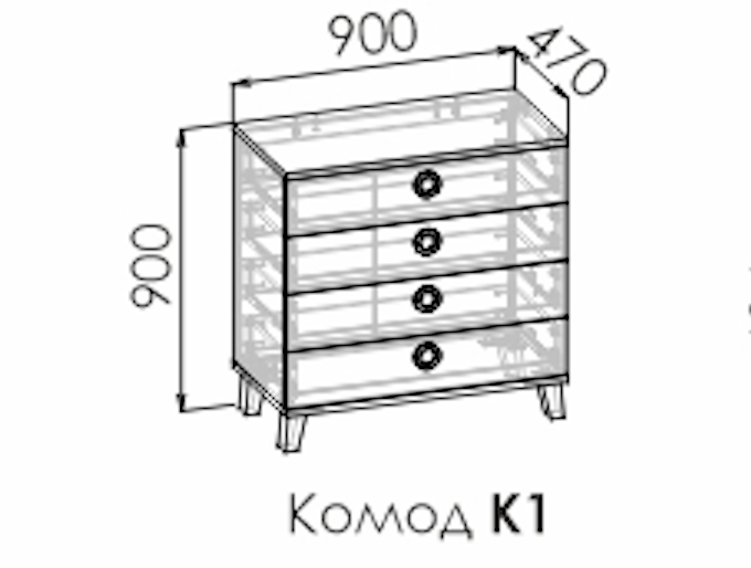 Комод Смарти Софт К1
