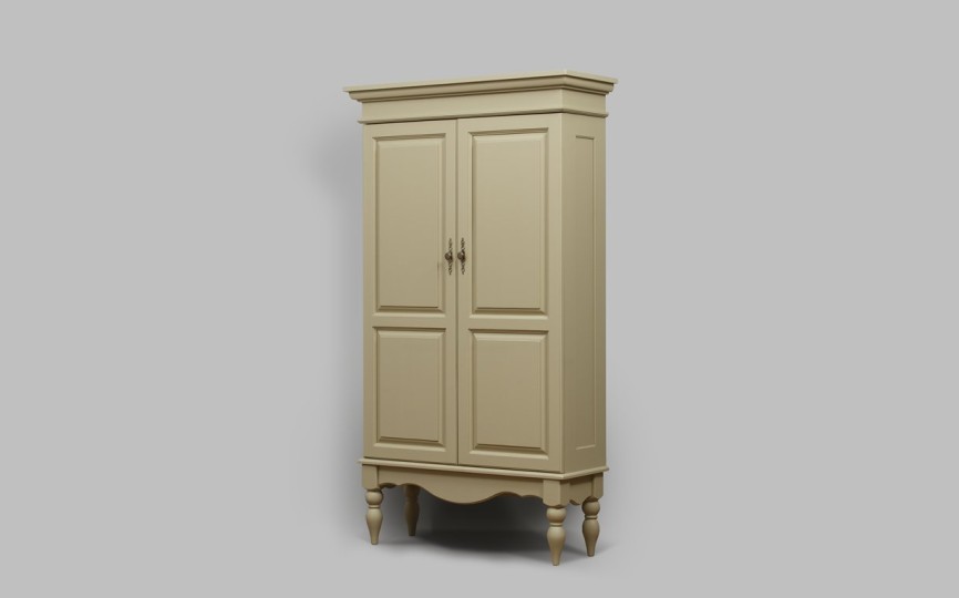 Шкаф двухдверный Бьёрт на высоких ножках 1-34