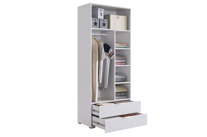 Шкаф двухдверный Зефир, белый 120.01