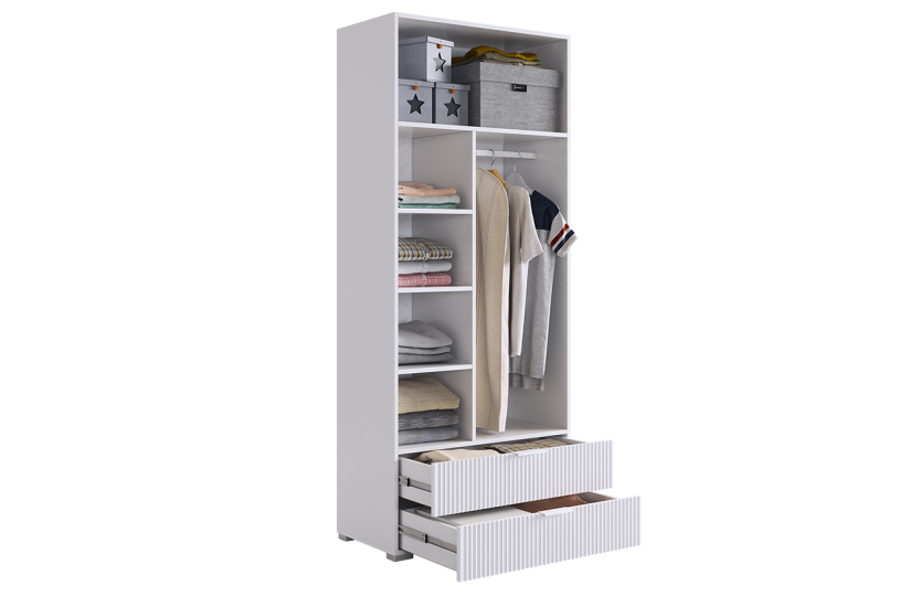 Шкаф двухдверный Зефир, белый 120.01