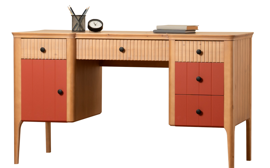 Стол письменный Грета №3, 4, две тумбы