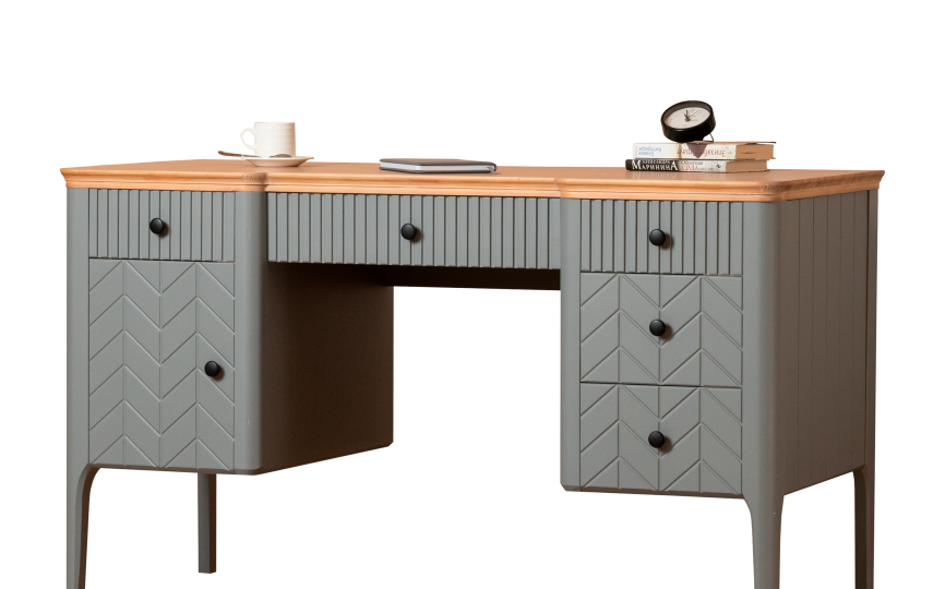 Стол письменный Грета №3, 4, две тумбы