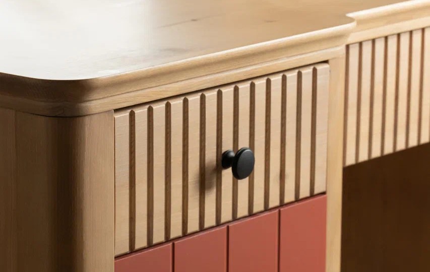 Стол письменный Грета №3, 4, две тумбы