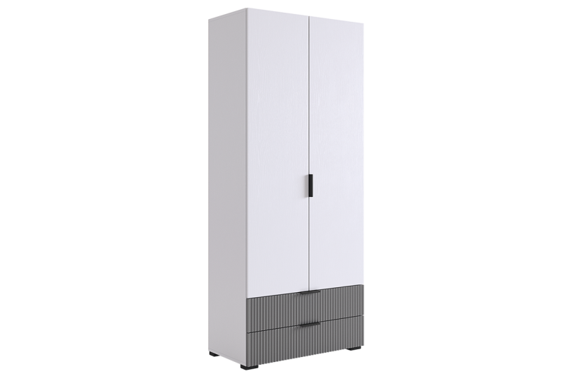 Шкаф двухдверный Зефир, серый 120.01