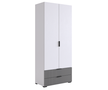 Шкаф двухдверный Зефир, серый 120.01