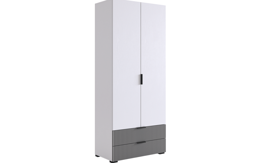 Шкаф двухдверный Зефир, серый 120.01