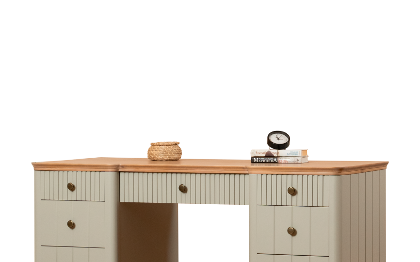 Стол письменный Грета №5, две тумбы с ящиками Стол письменный Грета №5, две тумбы с ящиками