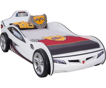 Кровать машина "COUPE CRB-1308" 190х90см, белая