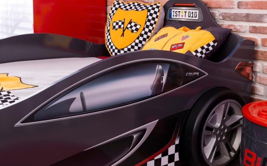 Кровать машина "COUPE CRB-1308" 190х90см, белая