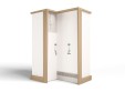 Шкаф угловой, гармошка MIX Ловец снов (кремовый, цветной) Шкаф угловой, гармошка MIX Ловец снов (кремовый, цветной)
