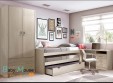 Детская комната "Фанки Кидз 8" (Азбука Мебели) Дуб молочный №2