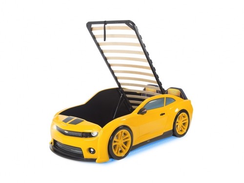 Кровать-машина EVO "Camaro" желтая матовая