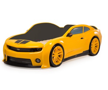 Кровать-машина EVO "Camaro" желтая матовая