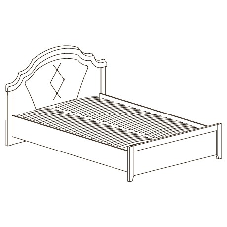 Кровать "Прованс" ширина 140 см Кровать "Прованс" ширина 140 см