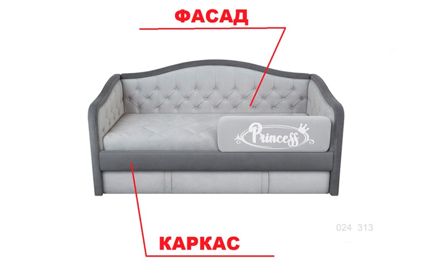 Кровать мягкая "Канди" 170 с дополнительным спальным местом Кровать мягкая "Канди" 170 с дополнительным спальным местом