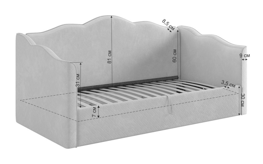 Кровать софа с подъемным механизмом Лея Кровать софа с подъемным механизмом Лея