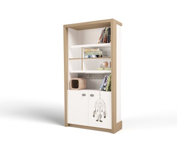 Стеллаж широкий MIX Ловец снов (кремовый, цветной)