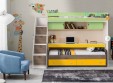 Кровать-чердак "Фанки Кидз-22" + кровать 13/53СВ + стол письменный 13/58 СВ + лестница-комод 13/8 СВ(Азбука мебели) 