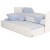 Кровать №4 с мягким изножьем MIX BUNNY голубой 