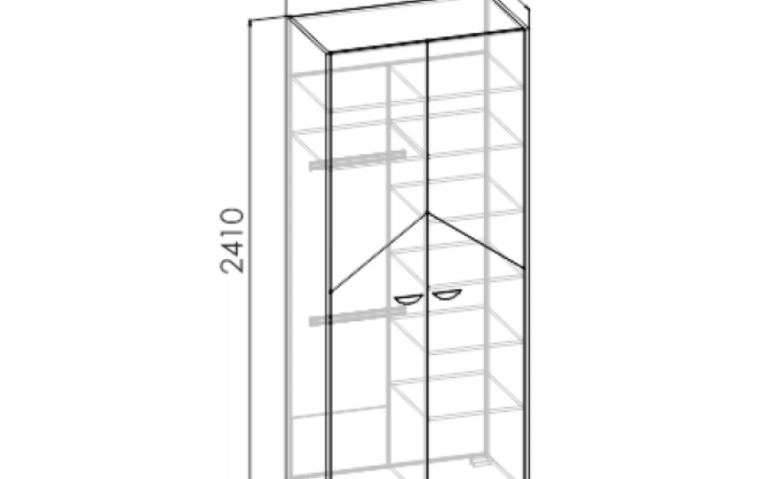 Шкаф 2-х дверный "GRETA"